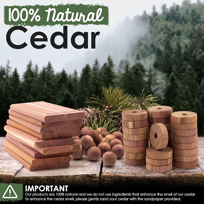 ecoKiwi Cedar Blocks for Clothes Storage Mega Bundle Box - Image 4