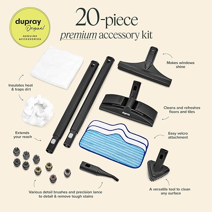 Dupray Neat Steam Cleaner with 20-piece Accesory Kit. - Image 3