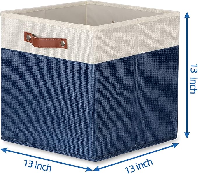 Temary Fabric Storage Bins for Cube Organizer 4 Pack Cube Storage Bins 13 - Image 2