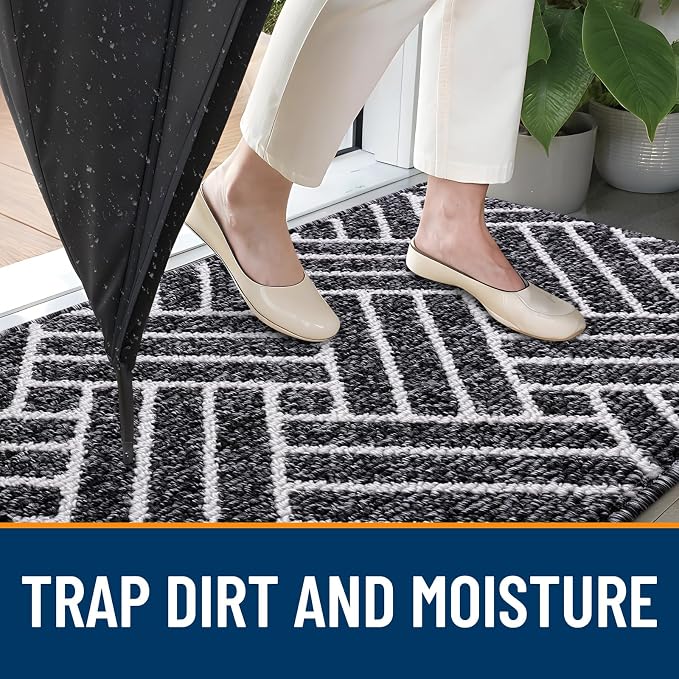 OLANLY Large Indoor Door Mat, 59x35 Inch, Dirt Resistant and Absorbent - Image 2