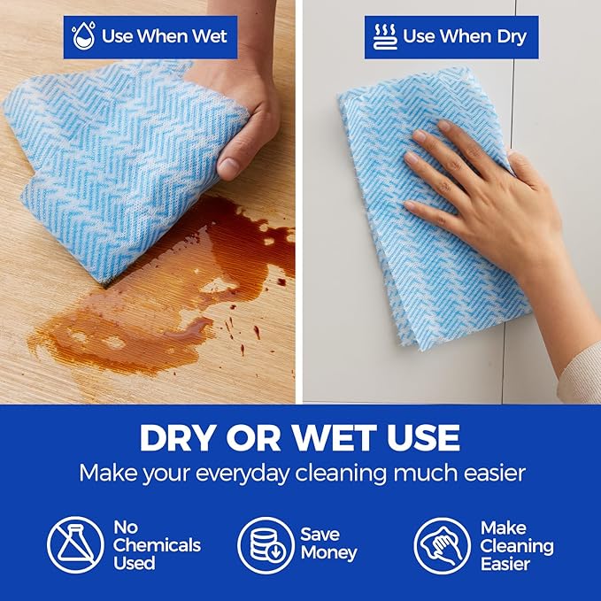 Disposable Cleaning Rolls Handi Wipes Reusable Cleaning Cloths Reusable Dry - Image 3