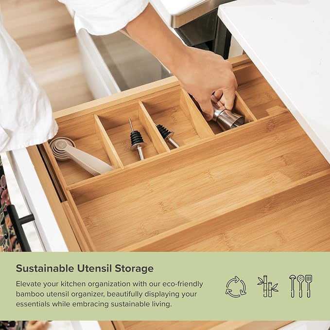 KitchenEdge Adjustable Kitchen Drawer Organizer - Image 5