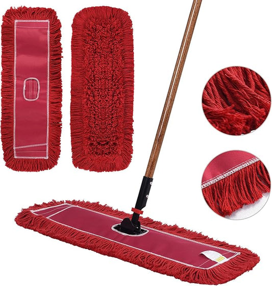 Matthew Cleaning 24'' Industrial Strength Cotton Dust Mop Refill Washable - Image 2