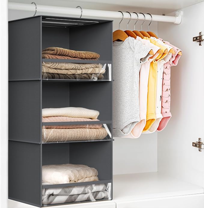 SIMPLE HOUSEWARE 3 Shelf Hanging Closet Organizer - Image 5