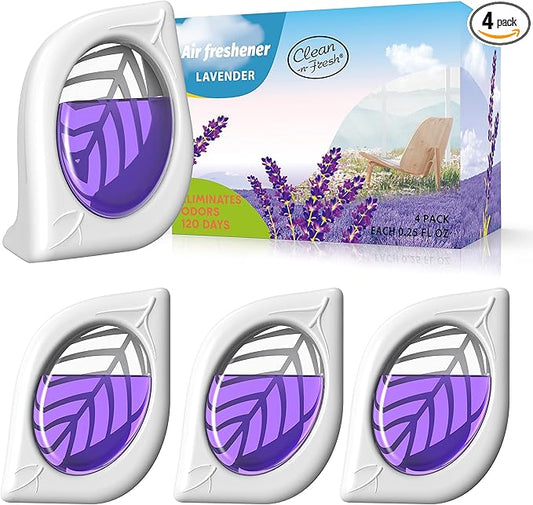 Air Freshener for Home, 4 Pack, Odor Eliminator for Small Area Closets Bathroom by Clean-n-Fresh