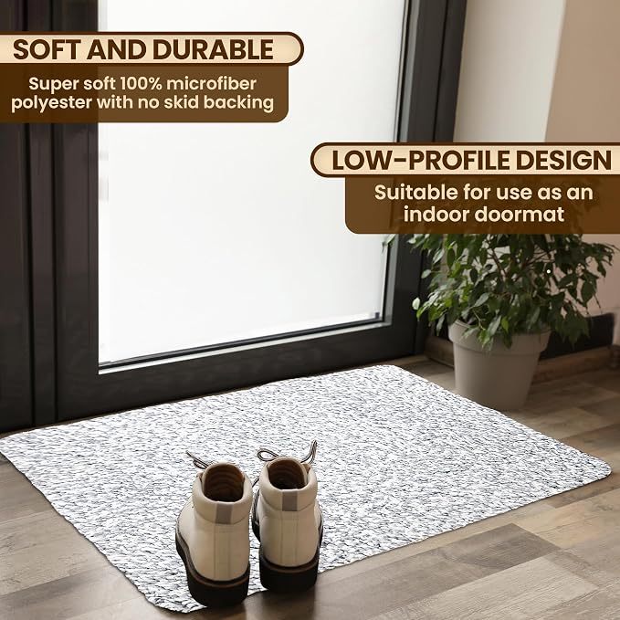 Premium Microfiber Indoor Door Mat – 20"x30" Washable Entry Mat, Waterproof - Image 2