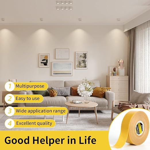 Double-Sided Tape Strong and Tough, Extra Large 3.2in x 66FT, Durable Duct - Image 5