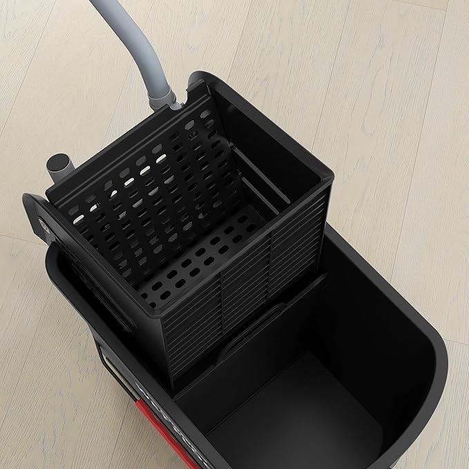 HOMCOM Compact Mop Bucket with Wringer on Wheels - Image 9