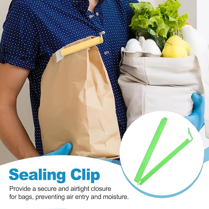PATIKIL Sealing Clips 4.3 Inch, 10 Pack Reusable Plastic Bag Clip Clamp Sealer - Image 5