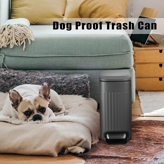 TrashAid Small 1.6 Gallon Stainless Steel Trash Can - Image 7