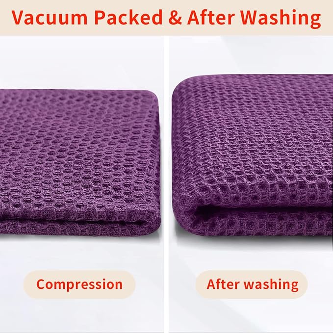 Homaxy 100% Cotton Waffle Weave Kitchen Dish Towels, Ultra Soft Absorbent Quick - Image 7