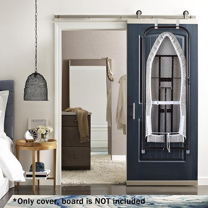 Over The Door Ironing Board Cover 13 x 37 inch, Small Iron Board Cover w Heat - Image 5