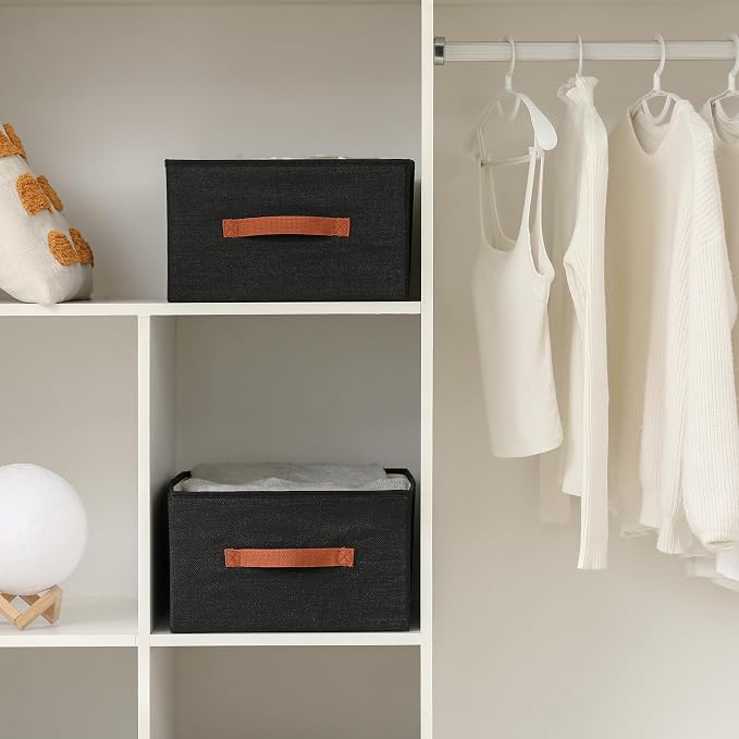linen closet organizers and storage, 3 Pack Large Storage Baskets, Clothing - Image 8
