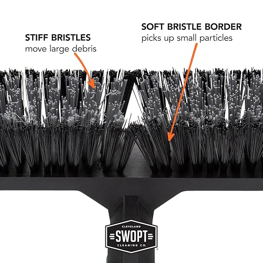 SWOPT 24” Standard Multi-Surface Push Broom Head — Indoor and Outdoor Push - Image 8