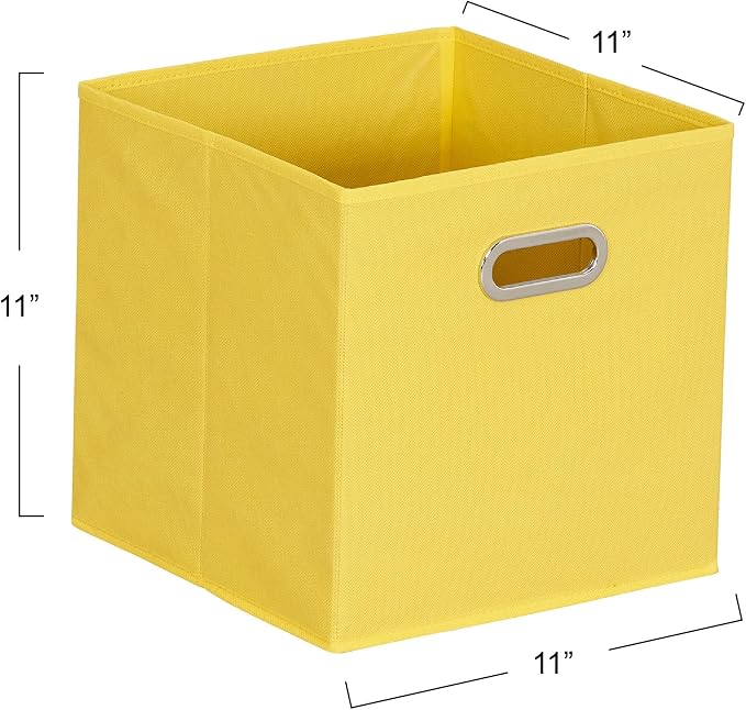 Household Essentials Yellow]Fabric Storage Bins - Image 2