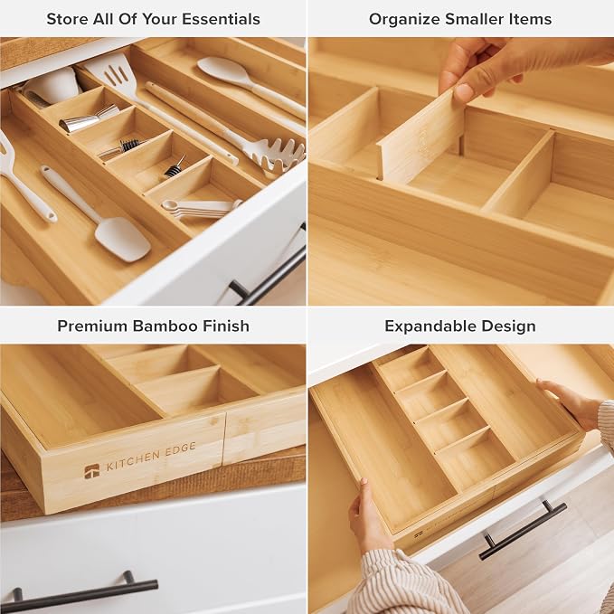 KitchenEdge Adjustable Kitchen Drawer Organizer - Image 3