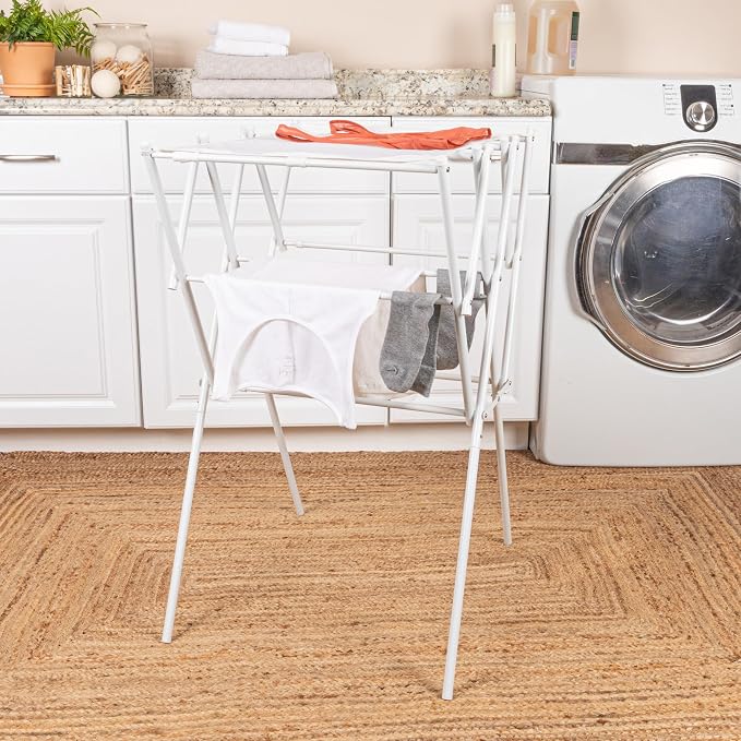 Household Essentials Clothes Drying Rack, Expandable and Collapsible Laundry - Image 2