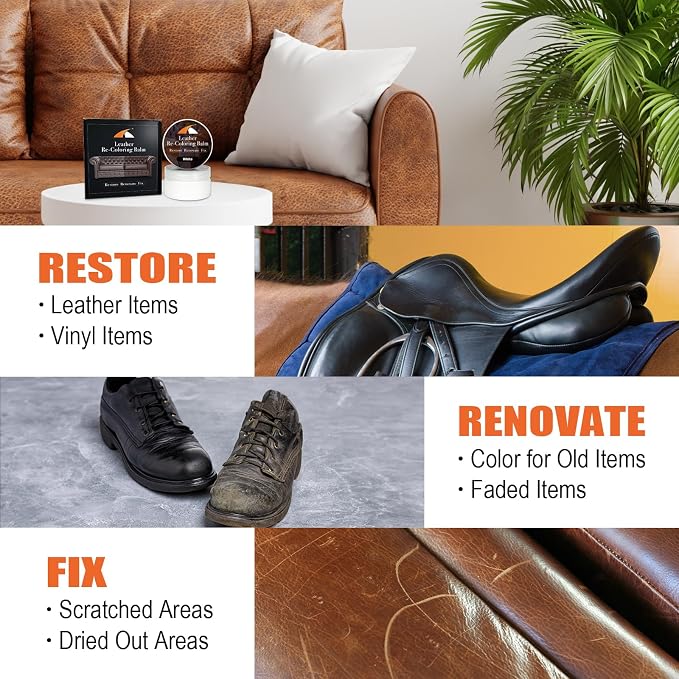 White Leather Repair Kit, Leather Dye - Image 5