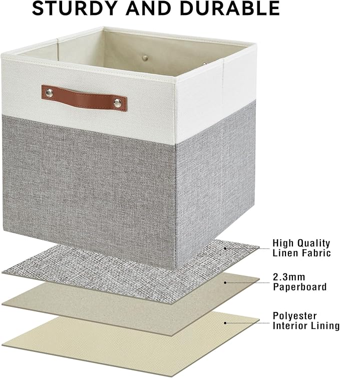Collapsible Fabric Storage Cube Bins - Image 3