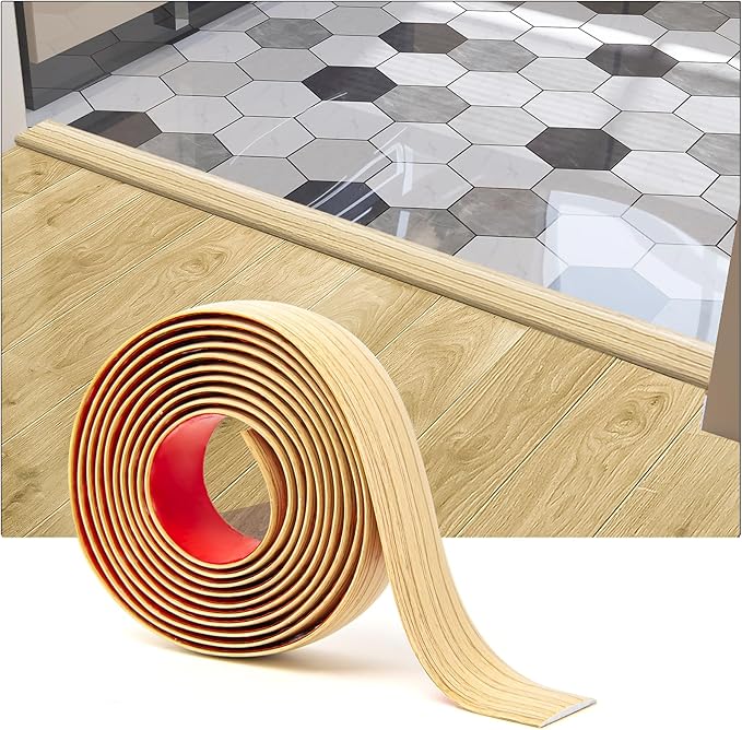 Art3d Self Adhesive Vinyl Floor Transition Strip Laminate Floor Strip Floor by Art3d