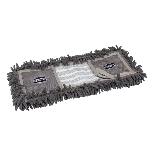 SWOPT 18” Microfiber Dust Mop Refill – Cleaning Pad by SWOPTCleaning