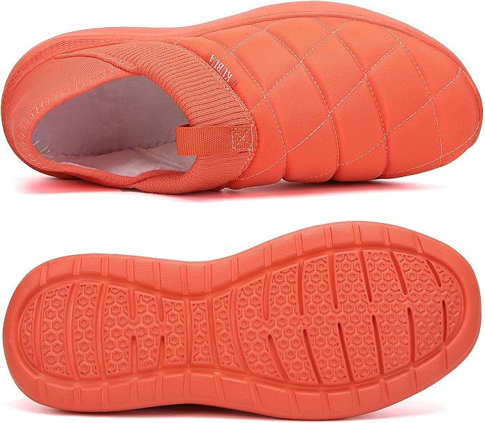 KUBUA Slippers for Men and Womens Indoor House Shoes Plush Slip on Outdoor - Image 3