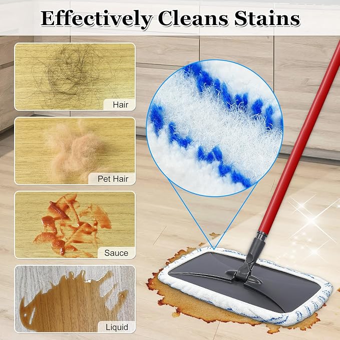 Mop Heads Replacements for Ocedar Hardwood Floor 'N More Microfiber Mop - Image 6