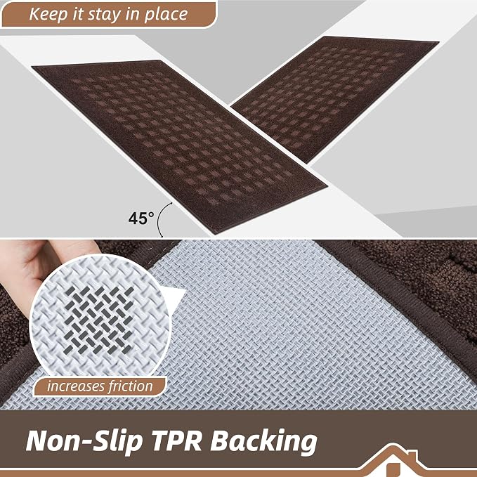 BEQHAUSE Waffle Door Mats Indoor 36"x60", Dog Mat - Image 5