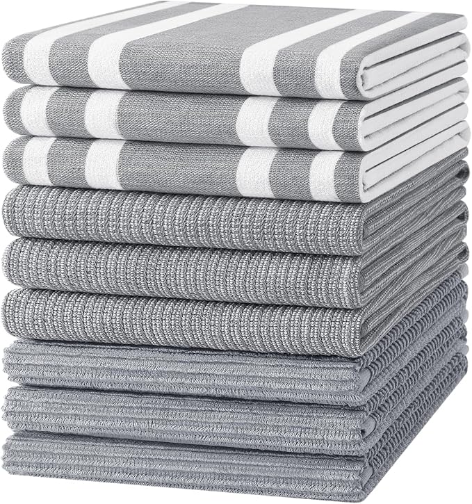 Homaxy Premium Kitchen Towels, Large Cotton 380 GSM Kitchen Hand Towels by Homaxy