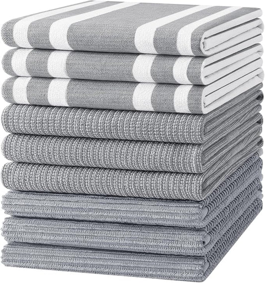 Homaxy Premium Kitchen Towels, Large Cotton 380 GSM Kitchen Hand Towels by Homaxy