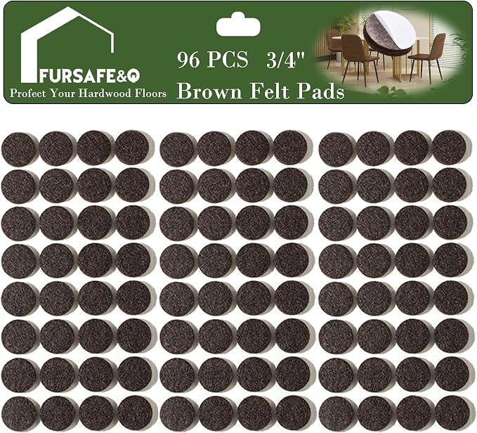 Fursafe&Q Felt Furniture Pads, Furniture Felt Pads by FursafeQ