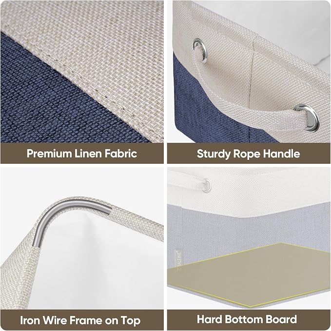 BALEINE 2 Pack Fabric Storage Bins - Image 6