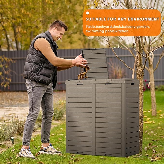 62-Gallon Outdoor Trash Can - Image 5