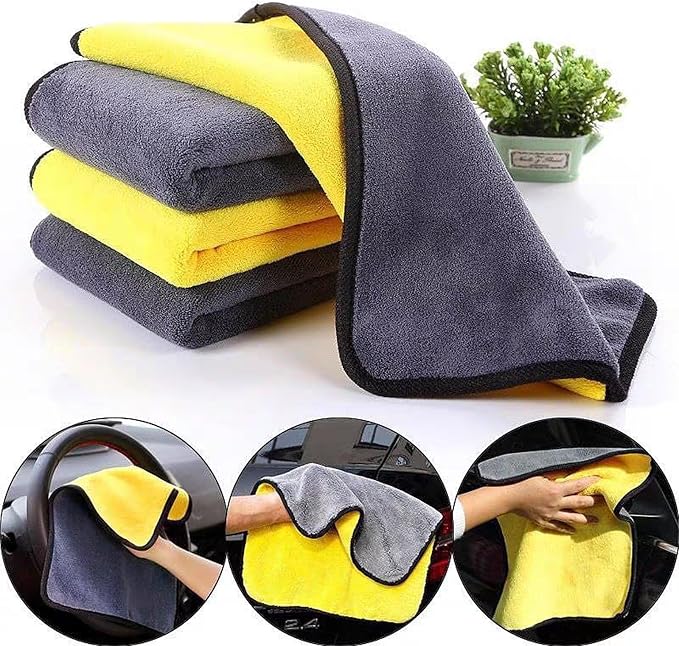 10 Pack Premium Microfiber Towels Coral velvet Washing and Detailing Towels - Image 2