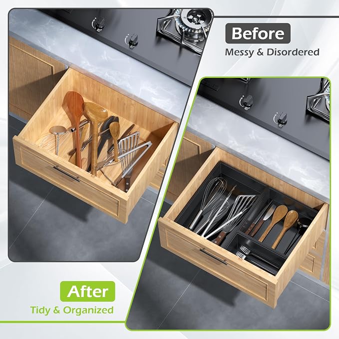 Bamboo Drawer Organizer Set - Image 4