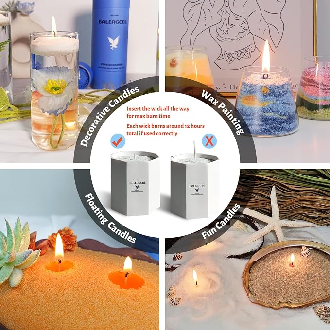 Orange Scented Pearled Candle 18oz Luxury Sand Candle Granulated Wax - Image 4