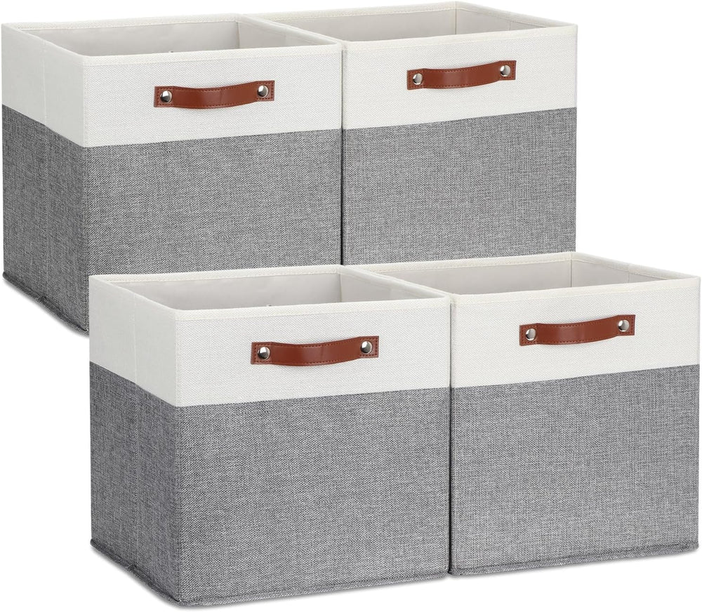 DULLEMELO Storage Cubes 13 inch, Collapsible Sturdy Cube Storage Bins