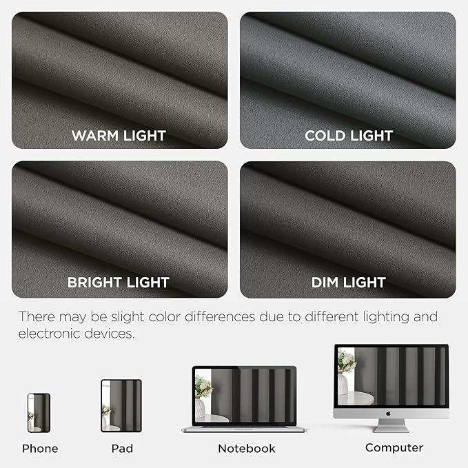 Joydeco Blackout Patio Sliding Door Curtains 96 Inches Long, Grommet Privacy - Image 8