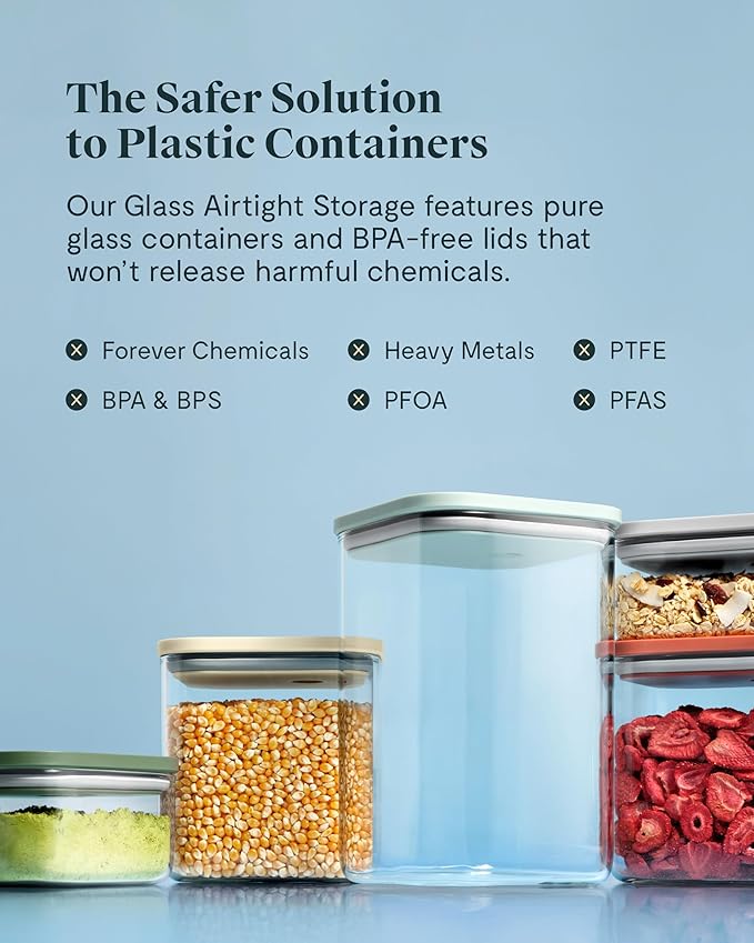 Caraway 1qt Glass Airtight Food Storage Container - Image 6