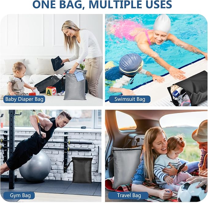 OTraki 2PCS Waterproof Bag for Swimsuit 12x16 inch Wet Dry Bags - Image 7
