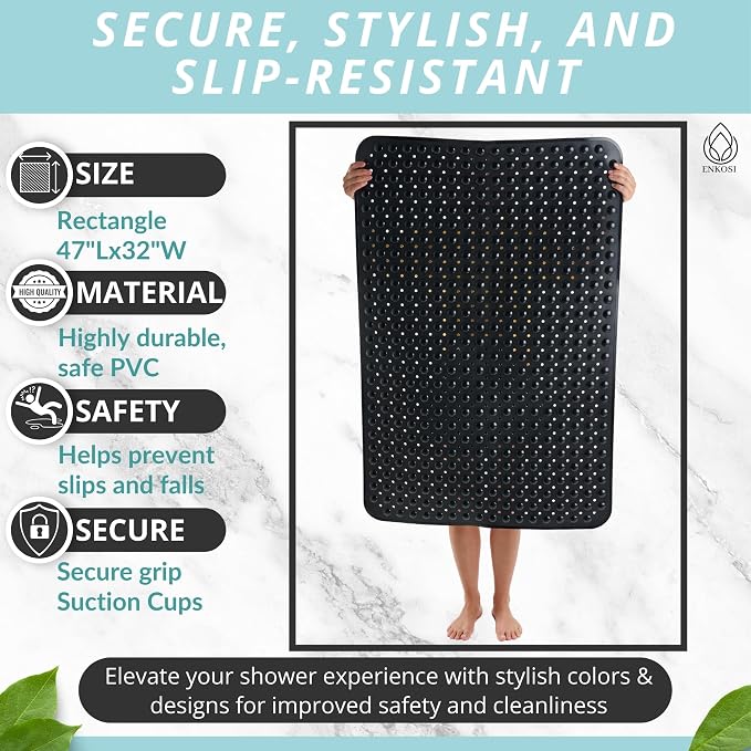 ENKOSI Extra Large Shower Mat Non Slip - Image 3