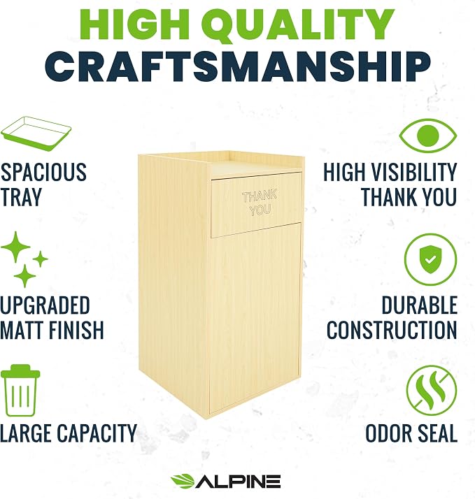 Alpine Restaurant Trash Can Cabinet - Image 4
