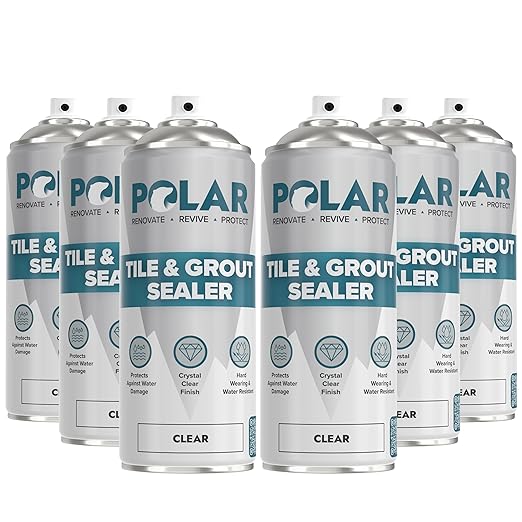 Polar Tile & Grout Sealer Clear Aerosol Spray by PolarCoatings
