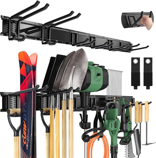 LBT 49.5"Garage Tool Organizer Wall Mount 500lbs Garden Tool Organizer by LBT