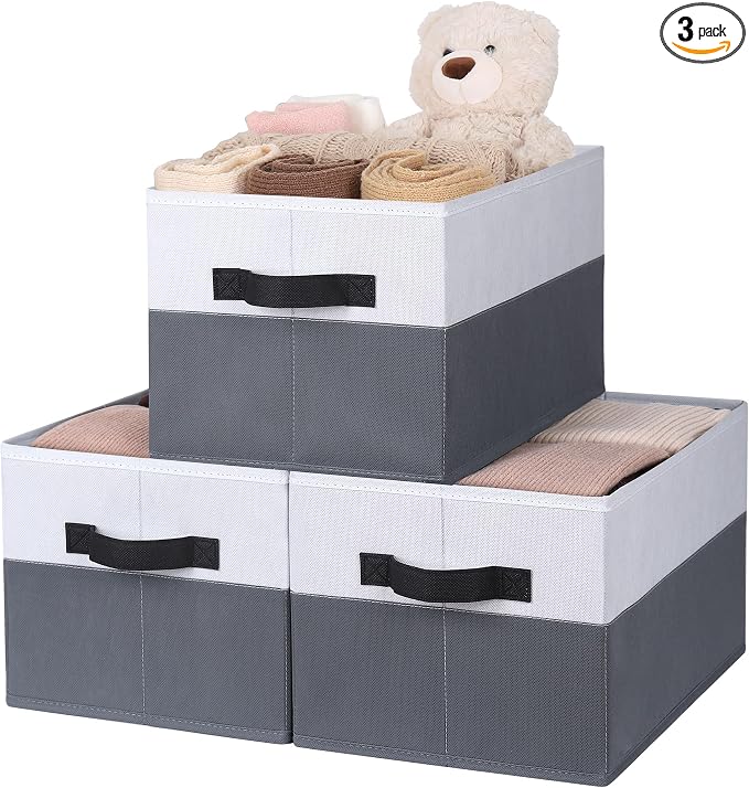 WUIKE Fabric Storage Bins, Extra Large Baskets by WUIKE