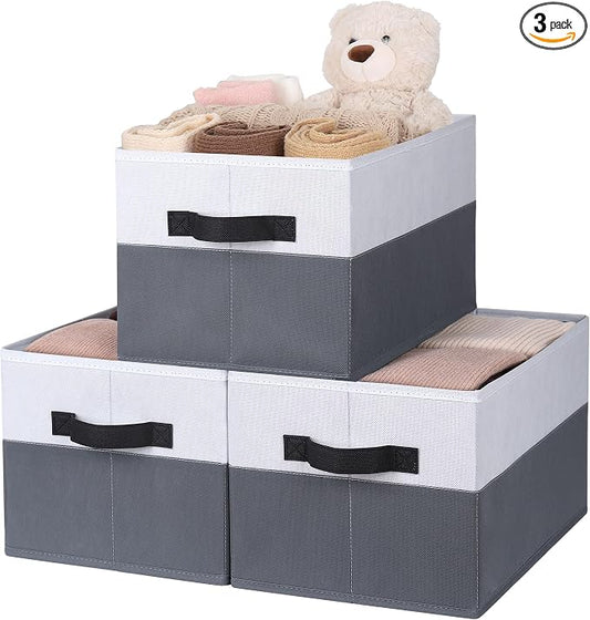 WUIKE Fabric Storage Bins, Extra Large Baskets by WUIKE