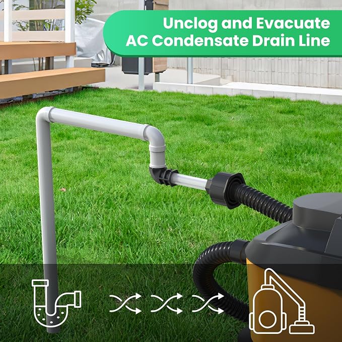 AC Drain Line Unclogger, HVAC to PVC Pipe AC Drain Line Cleaner Tool, A/C - Image 4
