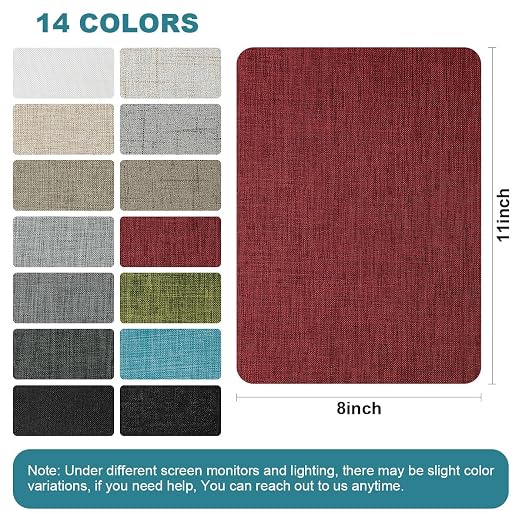 J.CARP 2Pcs Linen Repair Patches, Large Self-Adhesive Fabric Patch - Image 2
