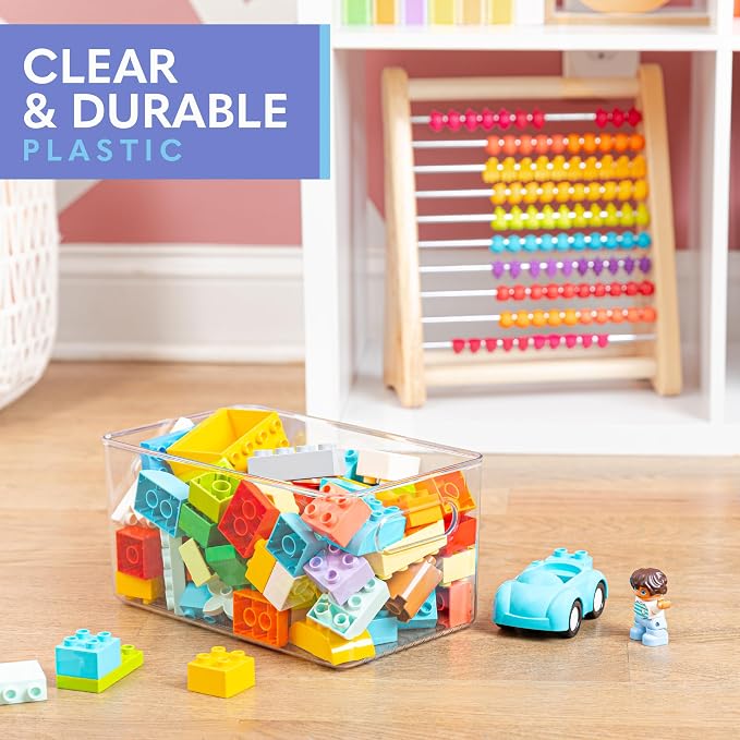 Plastic Food Storage 8 Pack Clear Container Bin - Image 5