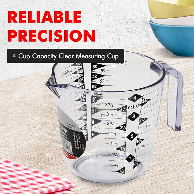 Chef Craft Select Plastic Measuring Cup, 4 Cup - Image 2
